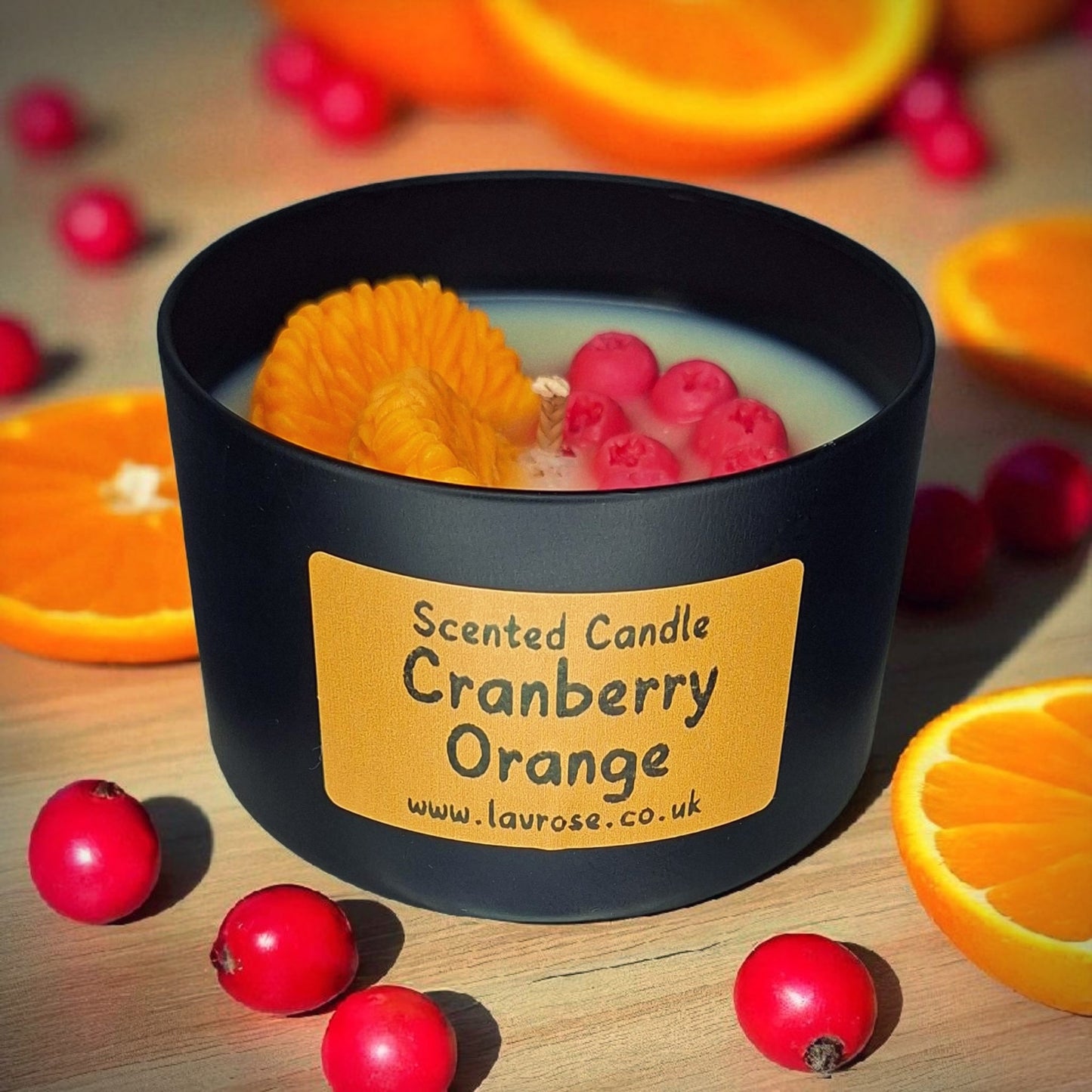 Cranberry Orange Scented Candle