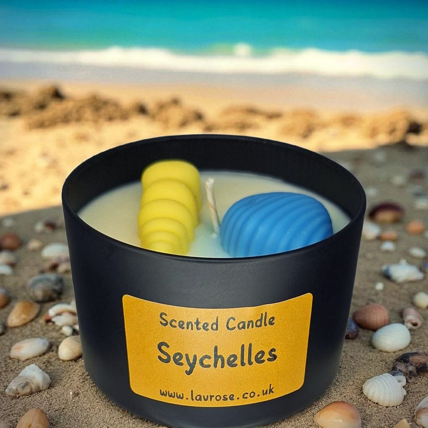 seychelles scented candle coconut soy wax handmade
