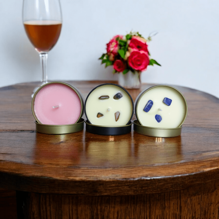 Tropical Sunrise Trio Candle Set - Lavrose eco - friendly scented candle, coconut - soy wax, sustainable, vegan, cruelty free, paraben free, clean burning, natural ingredients, toxin free, no additives