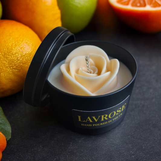Citrus Fresh Scented Candle, Front View