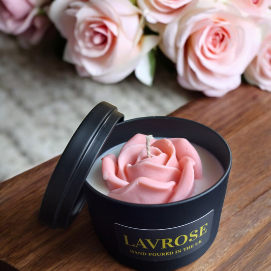 Damask Rose Scented Candle