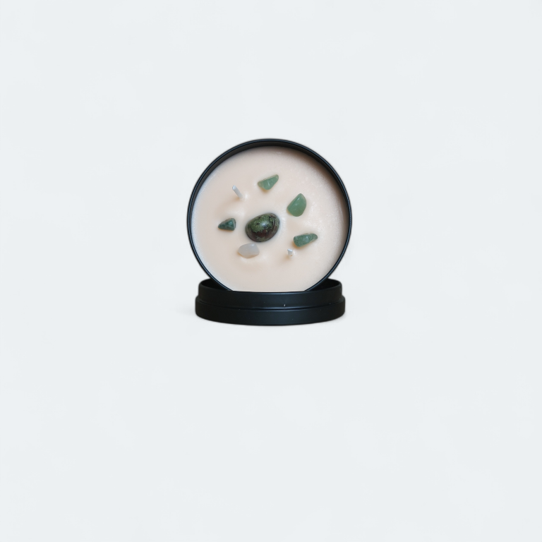 Black Fig and Honey with Gemstone Scented Candle